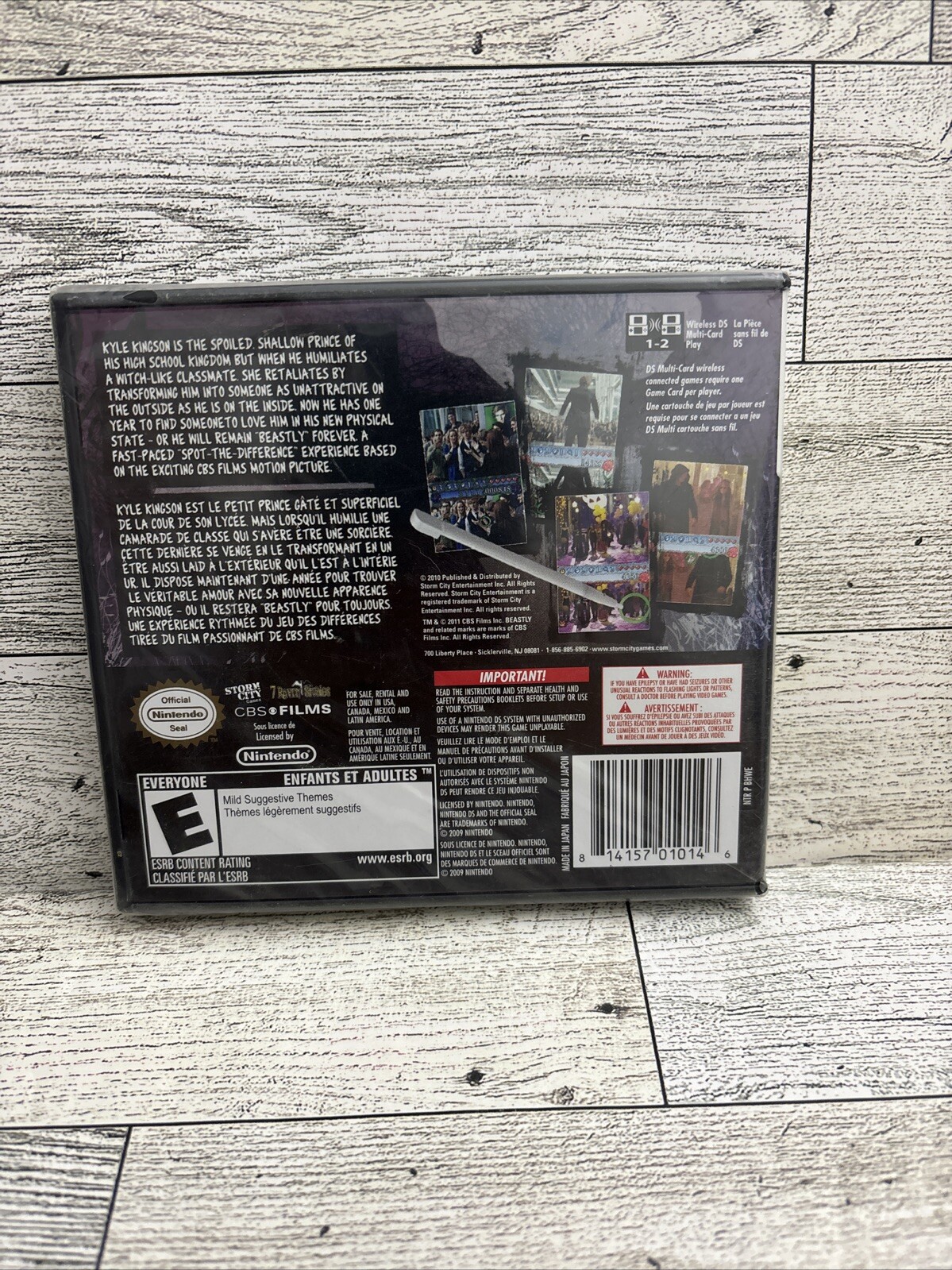 Beastly: Frantic Foto Photo Nintendo DS NEW Ships FREE Kyle Kingson Storm City