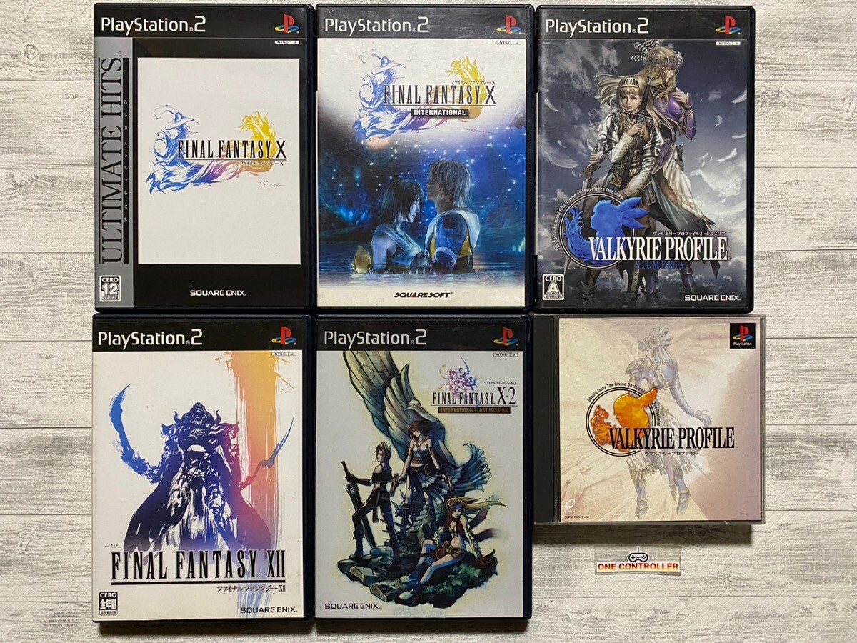 SONY PS2 FINAL FANTASY X & X-2 International & Ⅻ & Valkyrie Profile 1 2 set