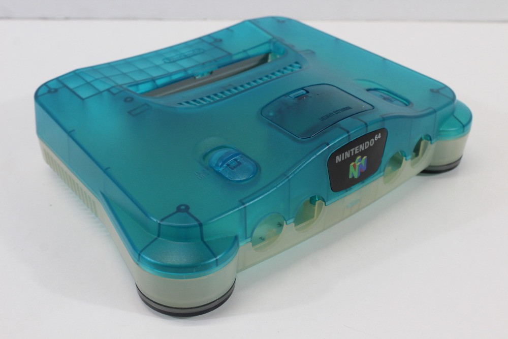 Nintendo 64 N64 OEM Toys R Us Clear Blue White Console Replacement Shell Cos.Da7