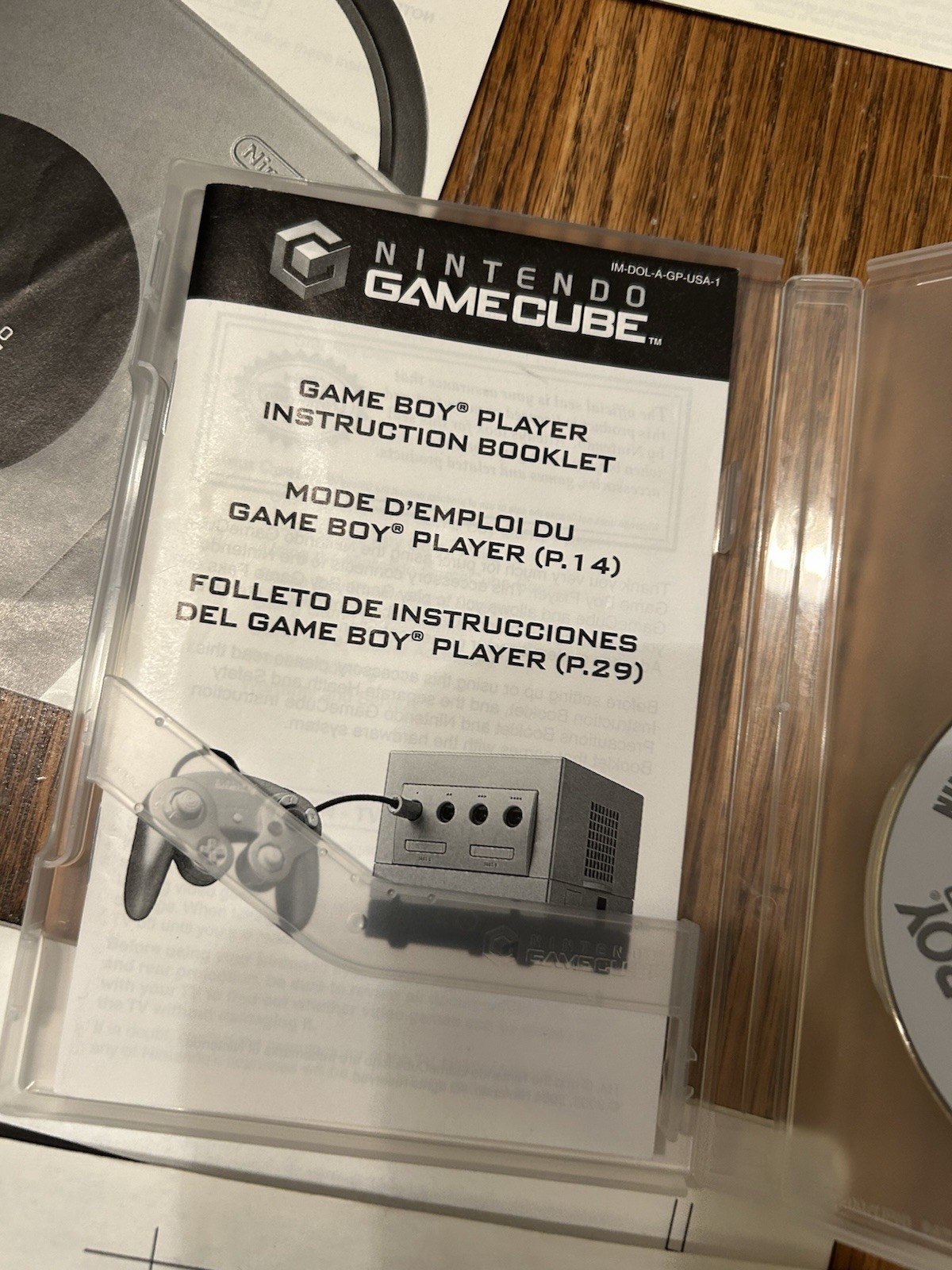 Nintendo GameCube Game Boy Player USA version DOL-017 W/Start Up Disc Zelda Lot