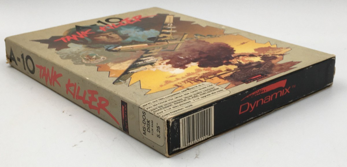 1989 Dynamix A-10 Tank Killer Thunderbolt II MS-DOS 5.25″ Floppy Disk IMB PC Gam