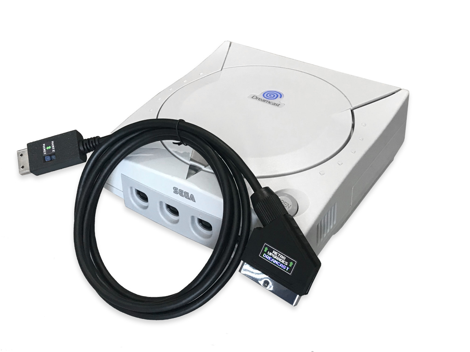 Sega Dreamcast DC RGB SCART Cable 15/31kHz 480i/480p High Quality Shielded