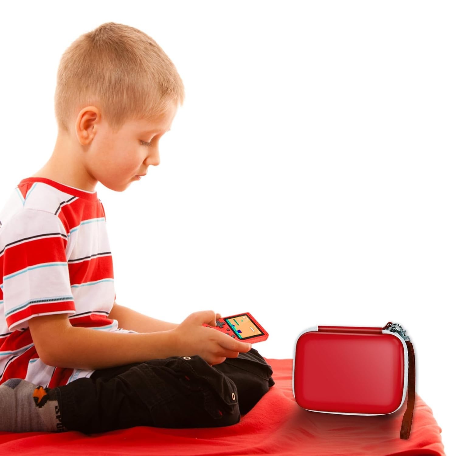Durable EVA Case for Retro Handheld Consoles – Organizer with 2 Compartments