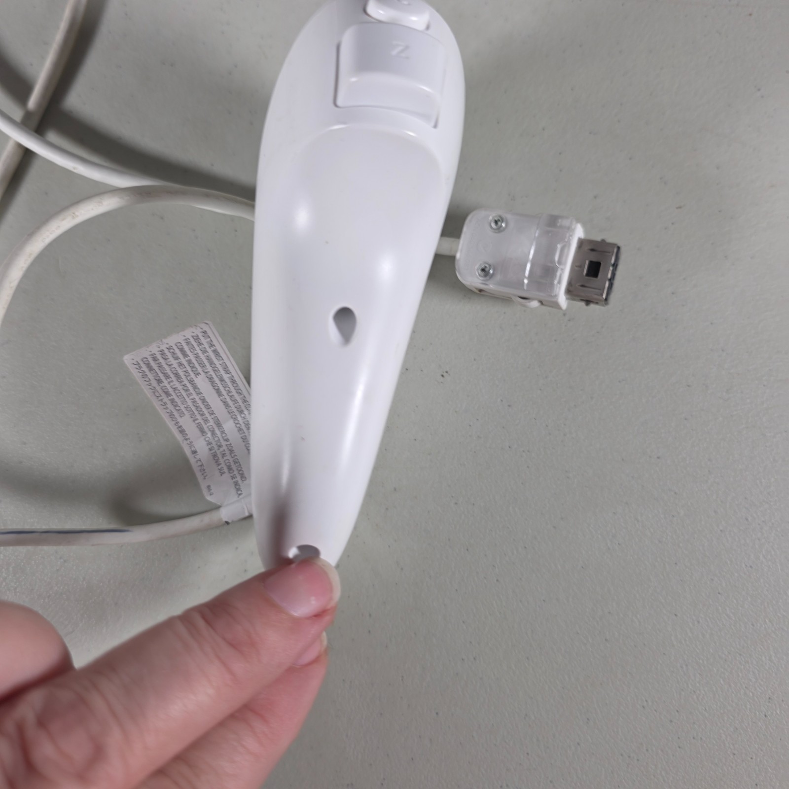Official Nintendo Wii Wheel RVL-024 White and Nunchuk Controller Bundle OEM