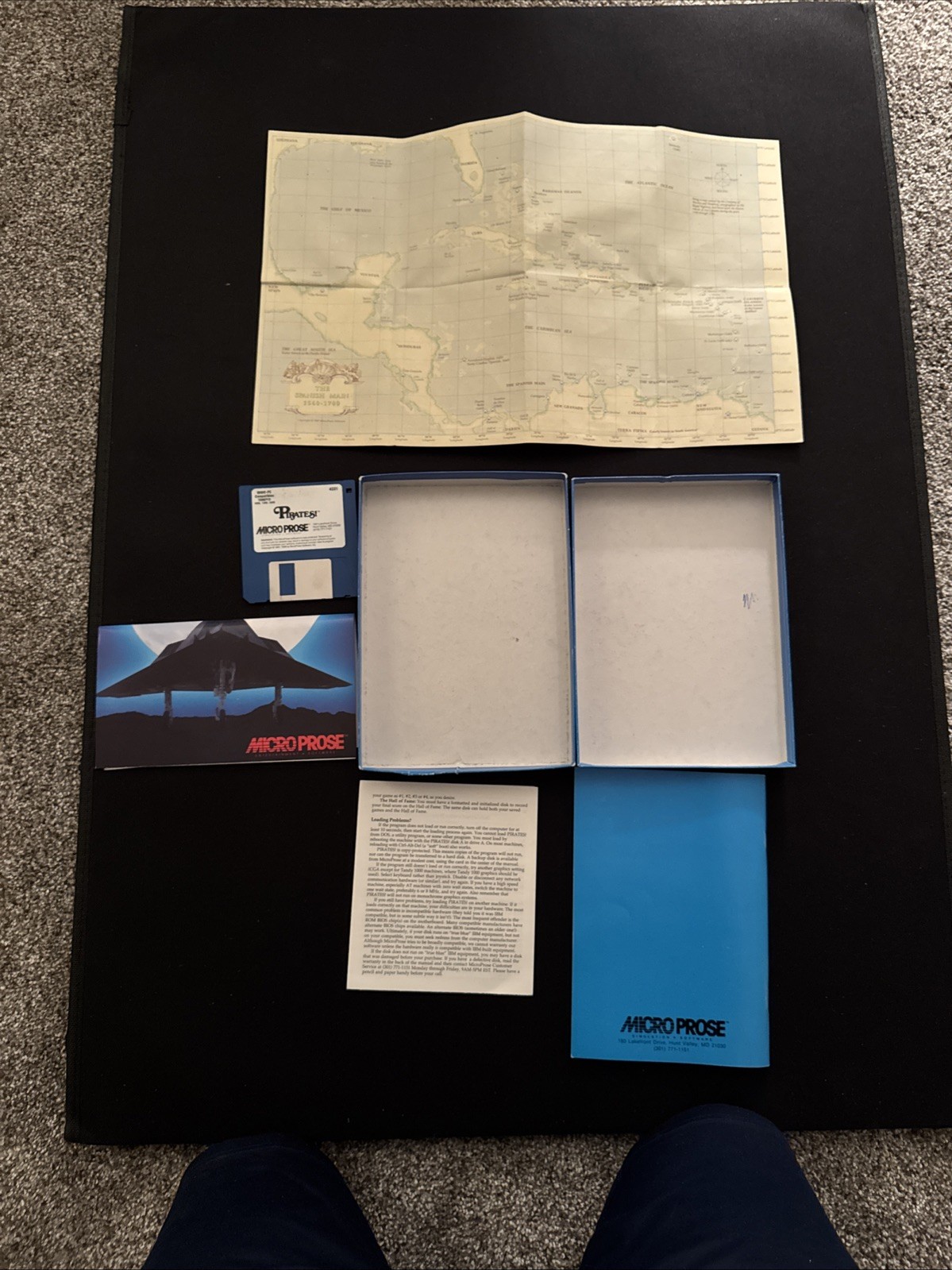 1987 Micro Prose Sid Meier’s Pirates! for PC IBM Tandy 5.25 Floppy COMPLETE