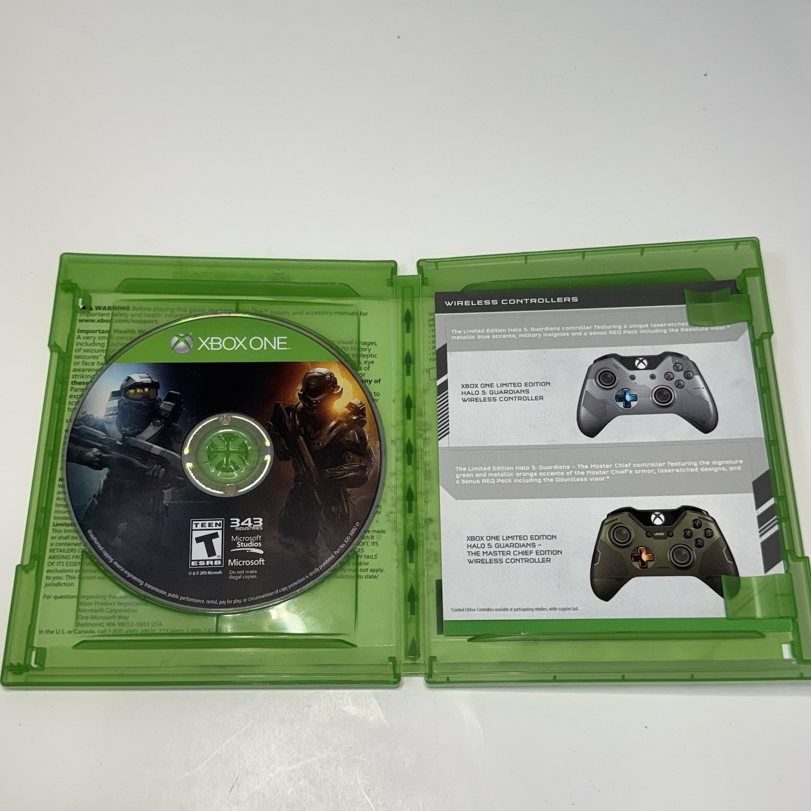 Halo 5 Guardians Xbox One Complete CIB Tested Working Microsoft 343 Industries
