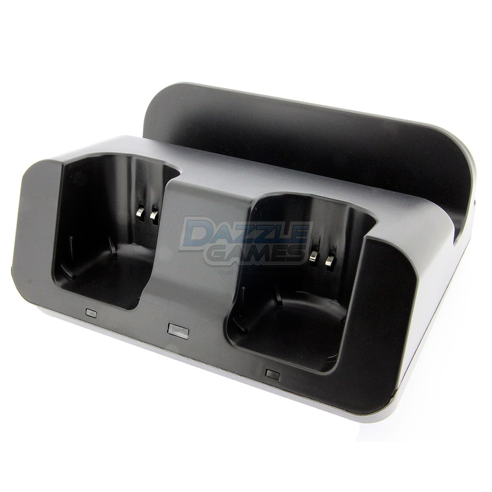 2x Battery + 3 in 1 Charger Dock Stand Station for Nintendo Wii U Gamepad Remote