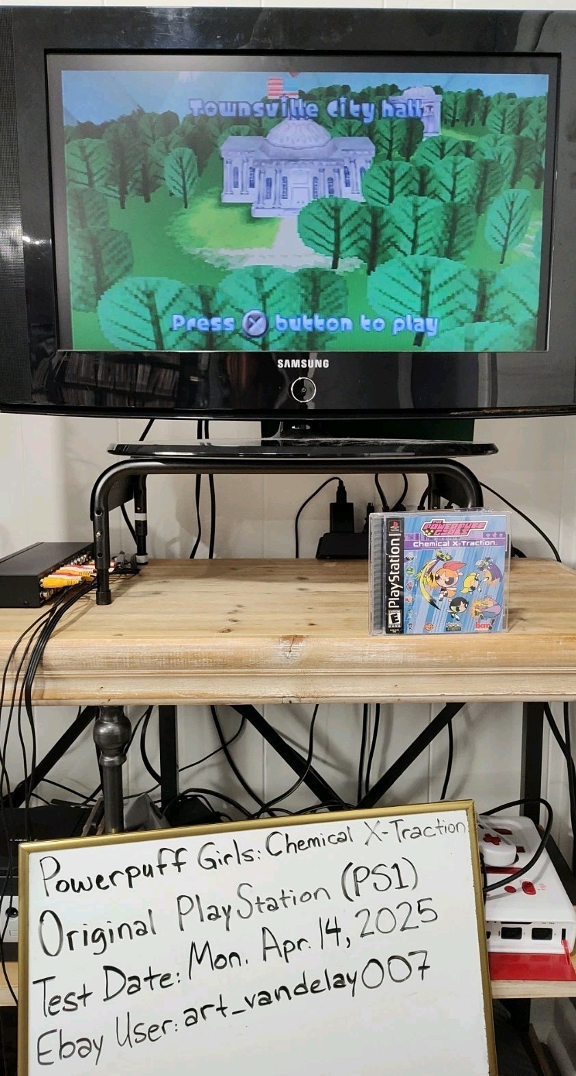 The Powerpuff Girls: Chemical X-Traction (PS1, 2001) CIB VGC Black Label Tested!