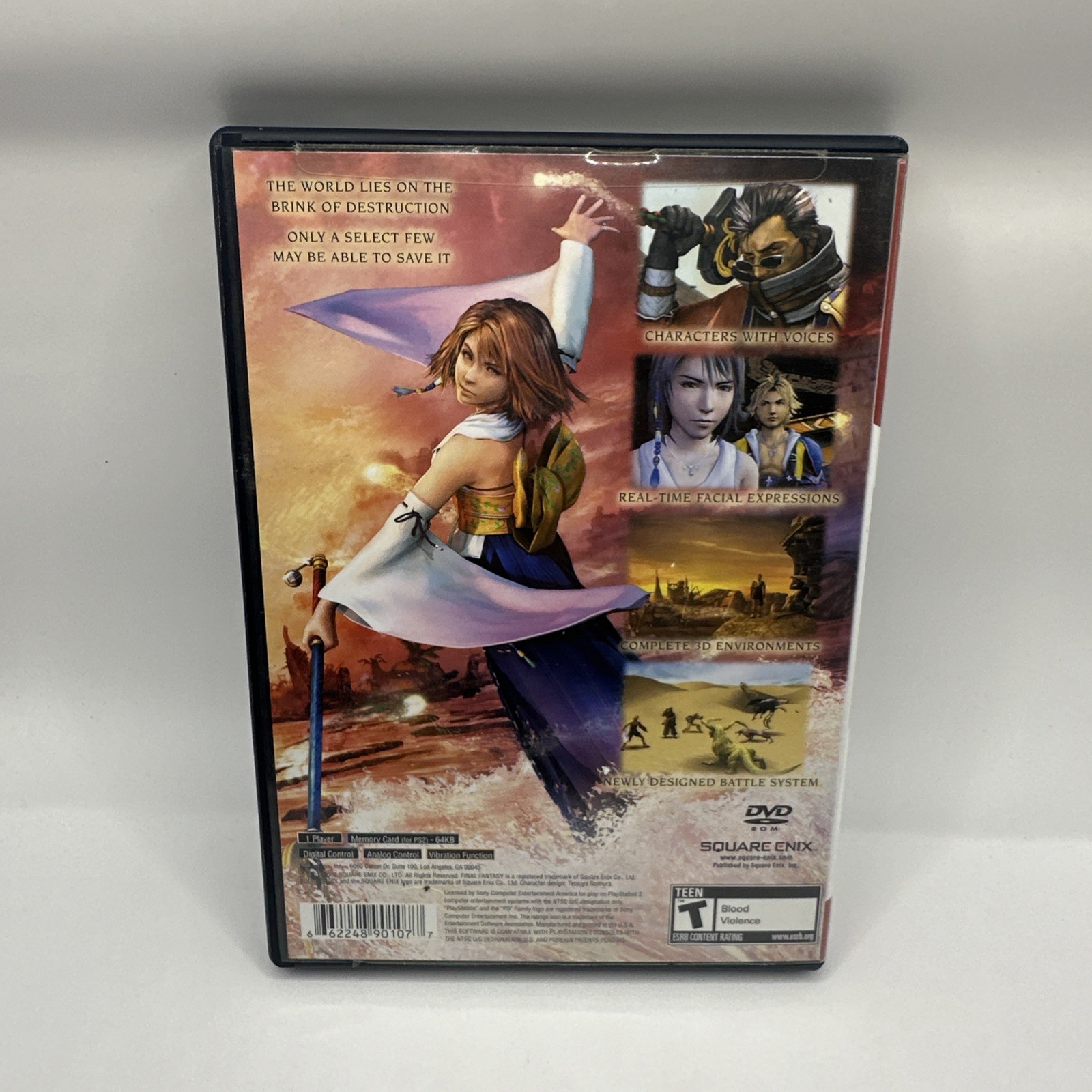 PlayStation 2 FINAL FANTASY X REPLACEMENT CASE & MANUAL ONLY DISC NOT INCLUDED