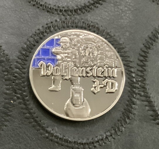 Wolfenstein 3D Collectible Coin- Blue Color