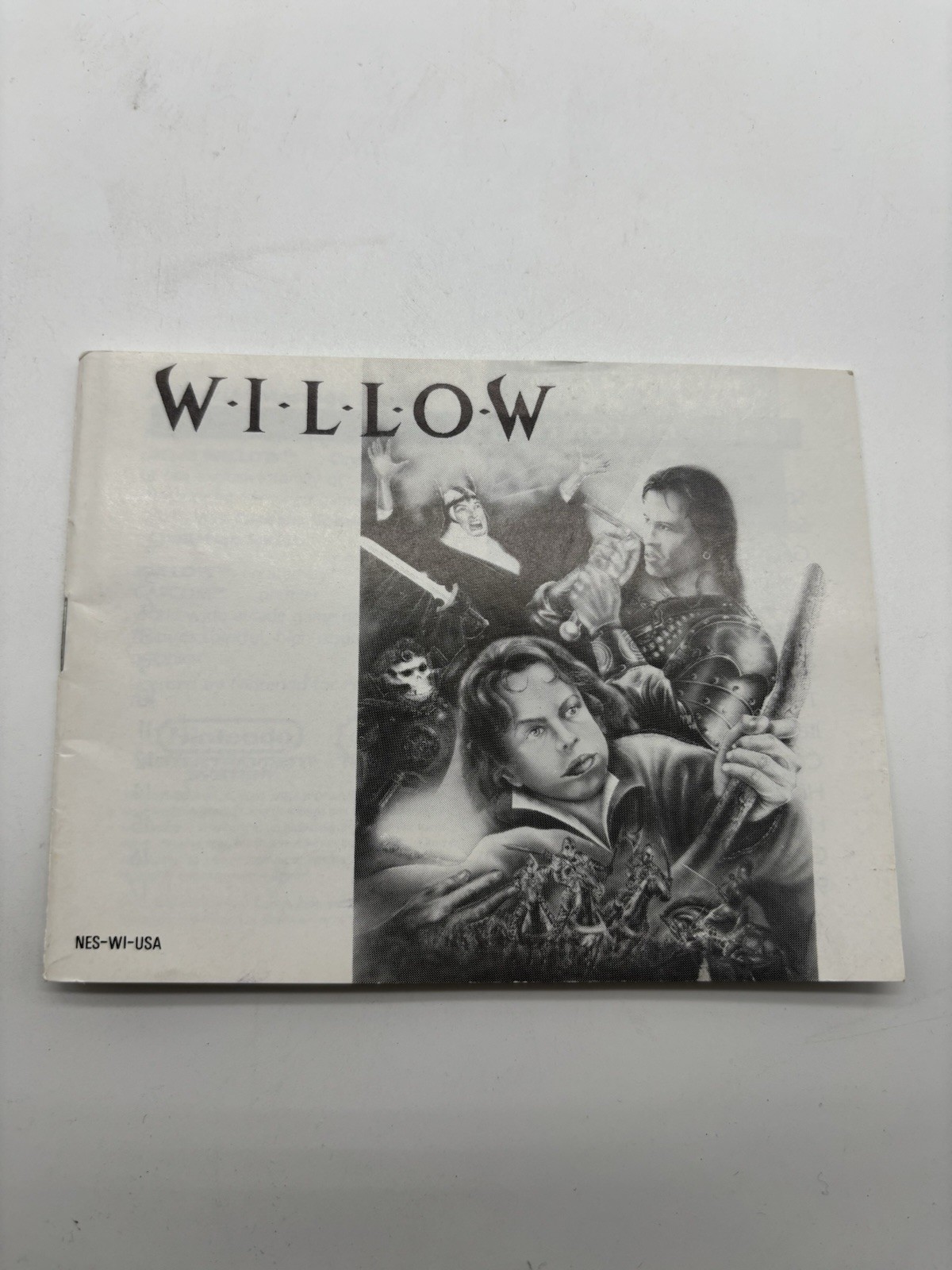 Willow Video Game NES Nintendo Entertainment System Manual Booklet Only 1989