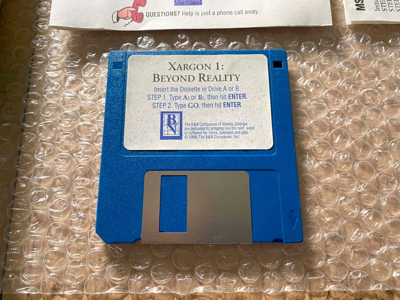 Xargon 1: Beyond Reality (Shareware) (PC 3.5″ Disk, 1994) – COMPLETE / CIB