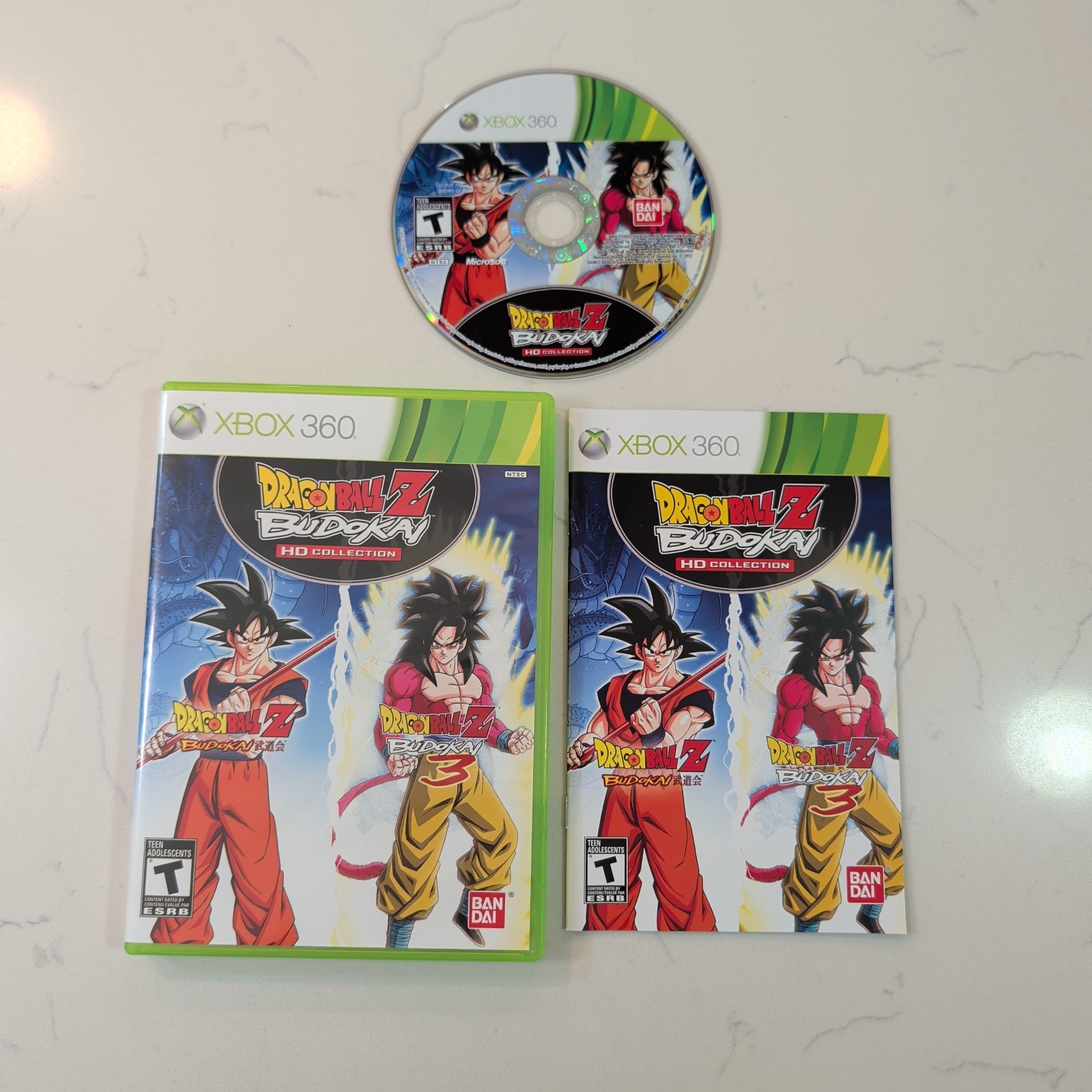 Dragon Ball Z: Budokai HD Collection (Microsoft Xbox 360, 2012) w/ Manual