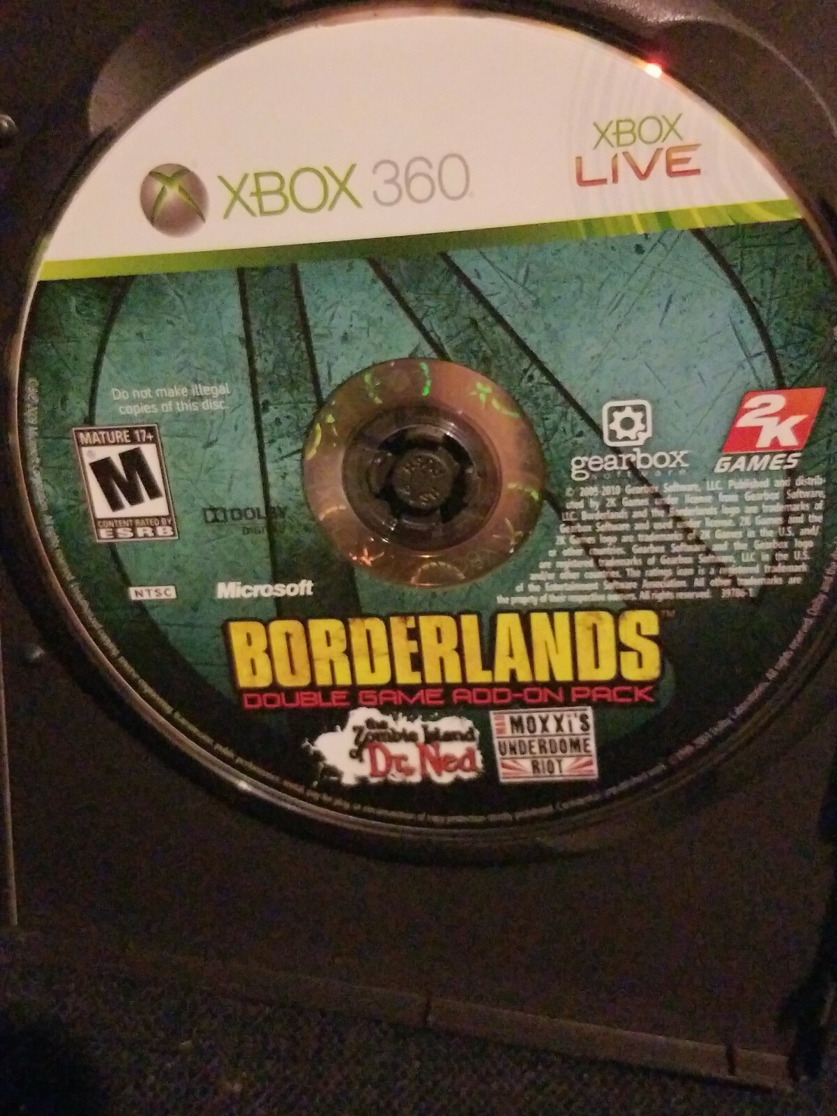 Borderlands Double Game Add-On Pack: Dr. Ned & Mad Moxxi (USED)