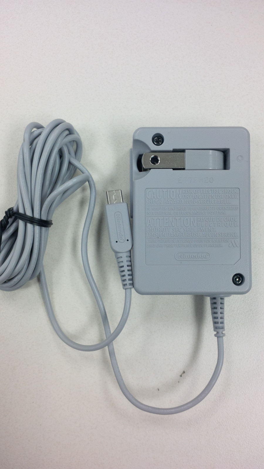 ORIGINAL NINTENDO NDSi/DSi XL/3DS/3DS XL WALL CHARGER/AC ADAPTER NEW, BULK PACK