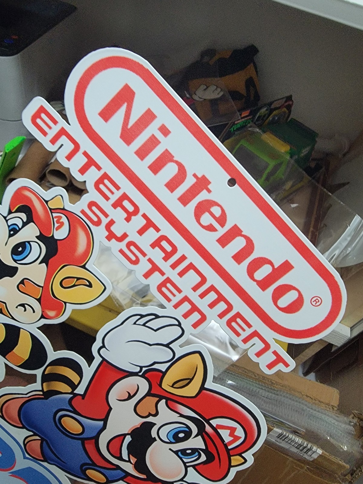 NES Nintendo SUPER MARIO 3 Wall Display Metal Sign Flying Mario 13.5″×16″