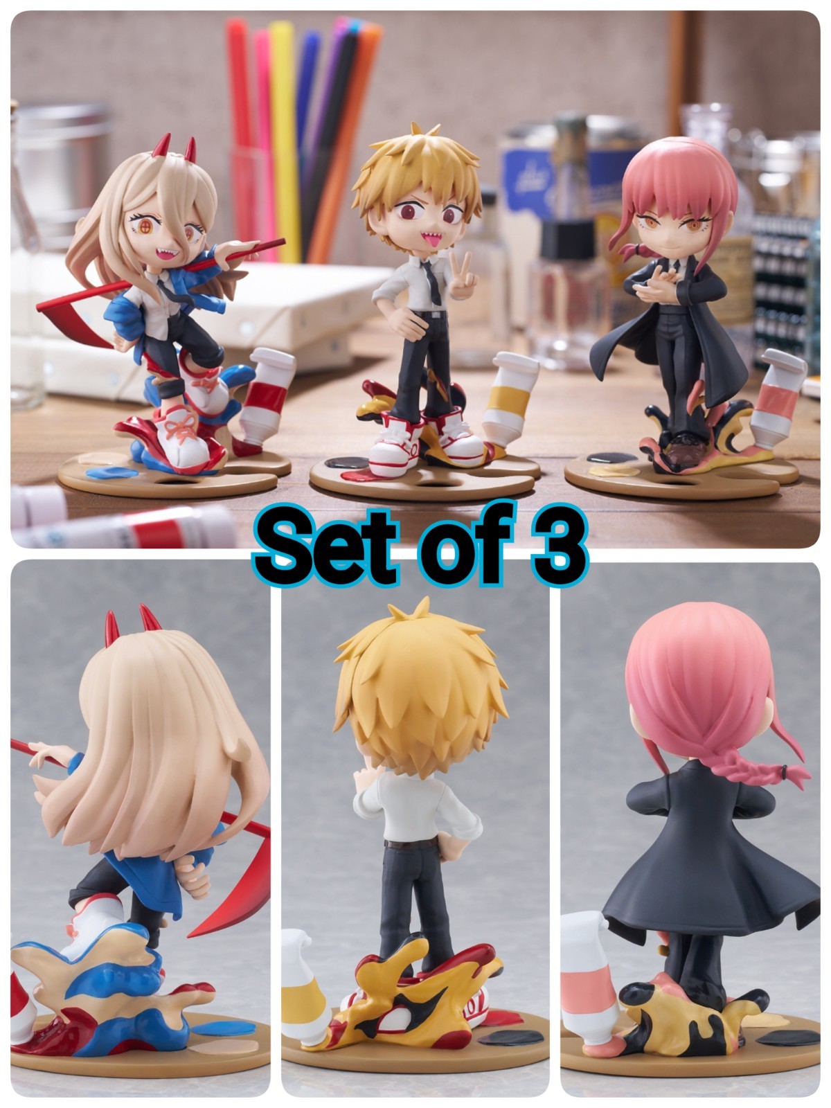 PalVerse Palé. Chainsaw Man Denji, Power, Makima Set of 3