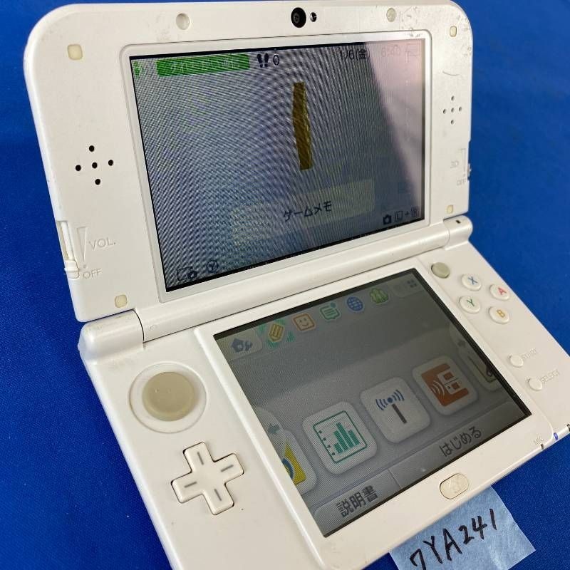◇ワYA241 Nintendo new Nintendo 3DS XL LL Pearl White Dual IPS Tested Work Japan