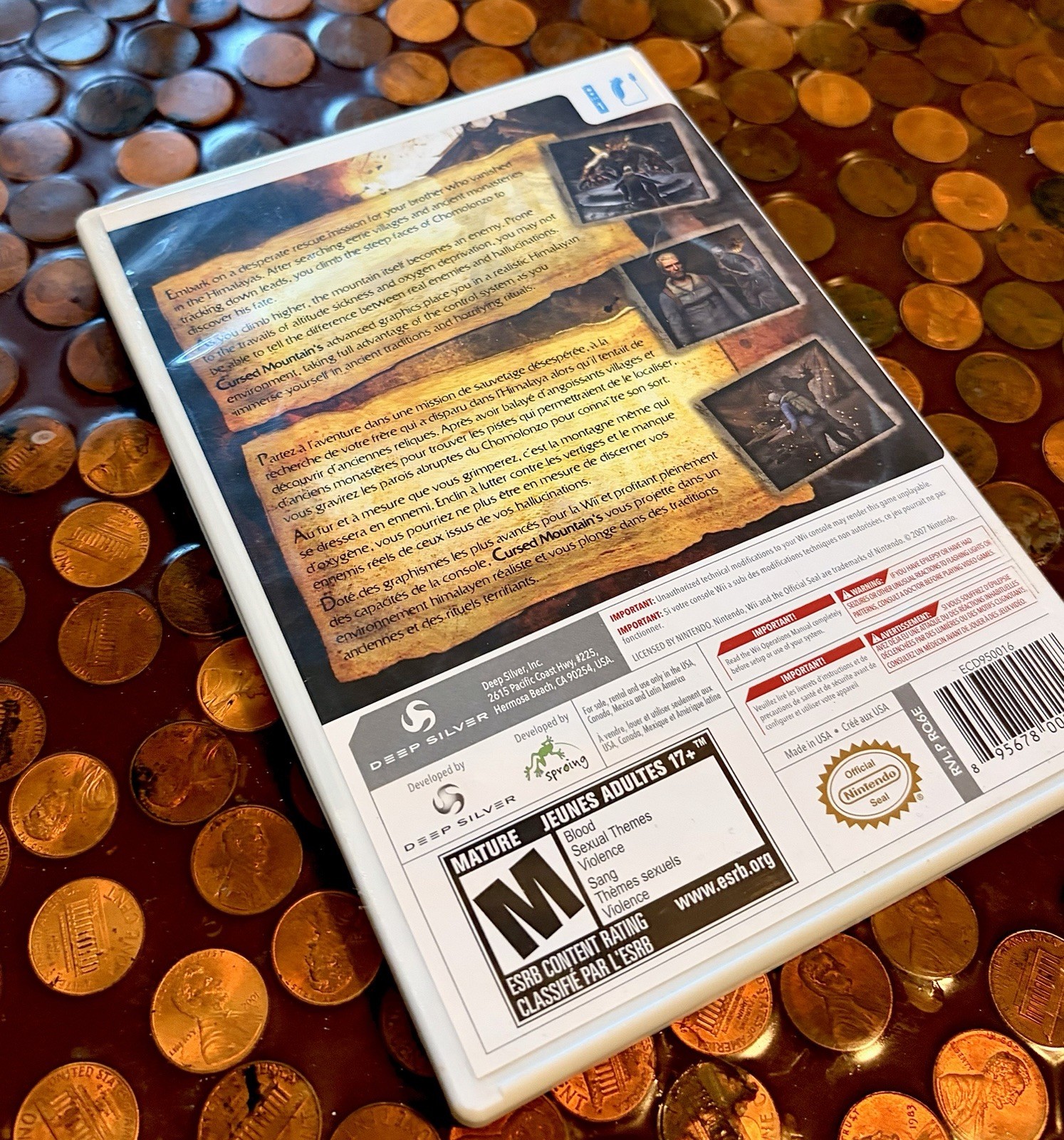 Cursed Mountain (Nintendo Wii, 2009) Or Wii U CIB TESTED