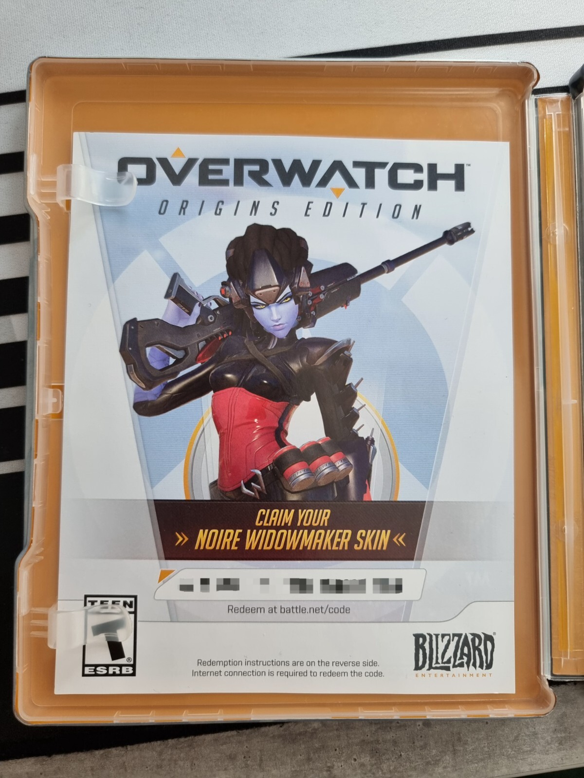 Overwatch Noire Widowmaker Skin Code Unused PS4