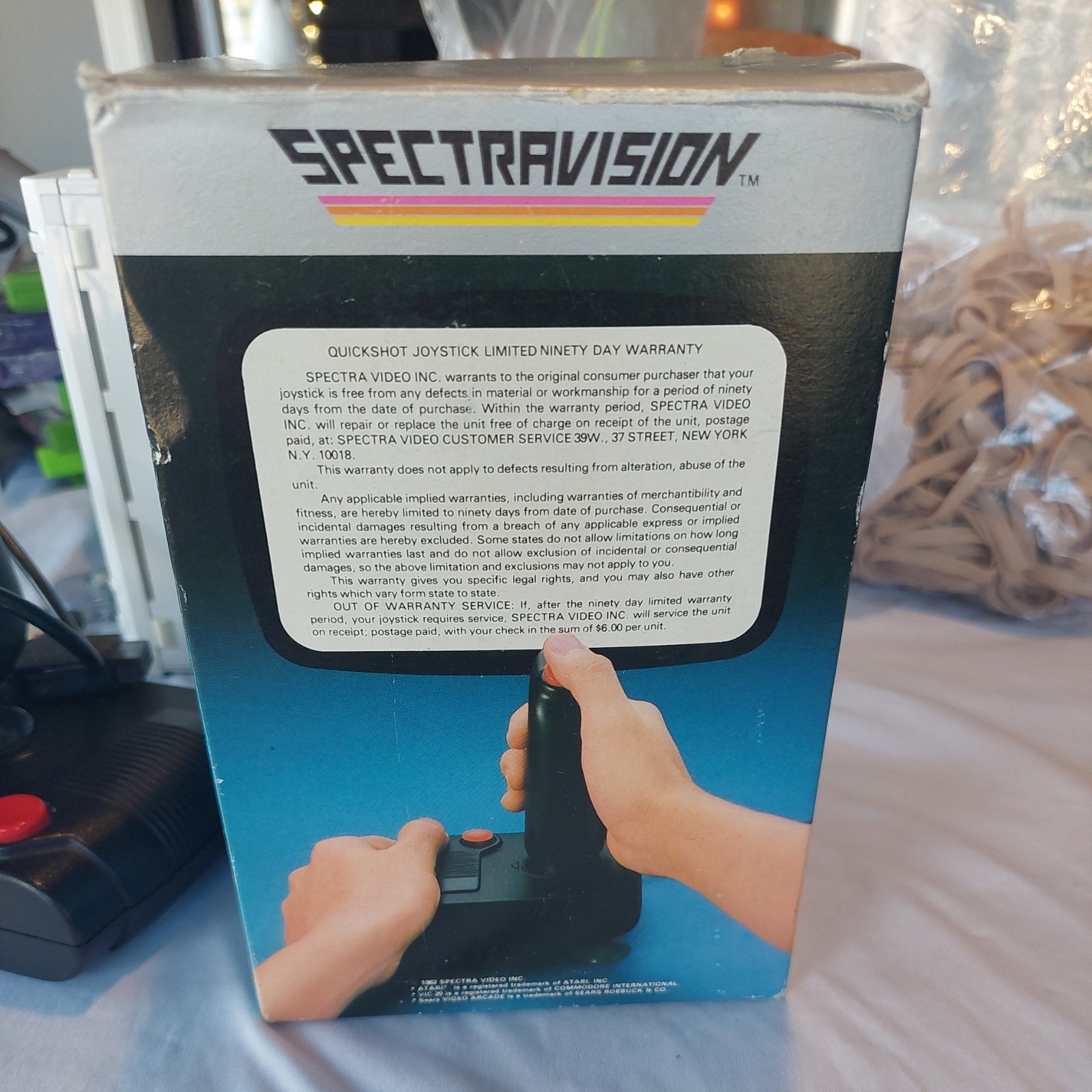 QUICKSHOT I JOYSTICK In Box 318-101 SPECTRAVISION COMMODORE & ATARI SYSTEMS