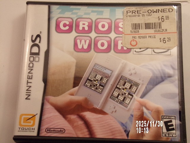 Crosswords DS (Nintendo DS) Case ONLY / No Game / Authentic USA Version No Game
