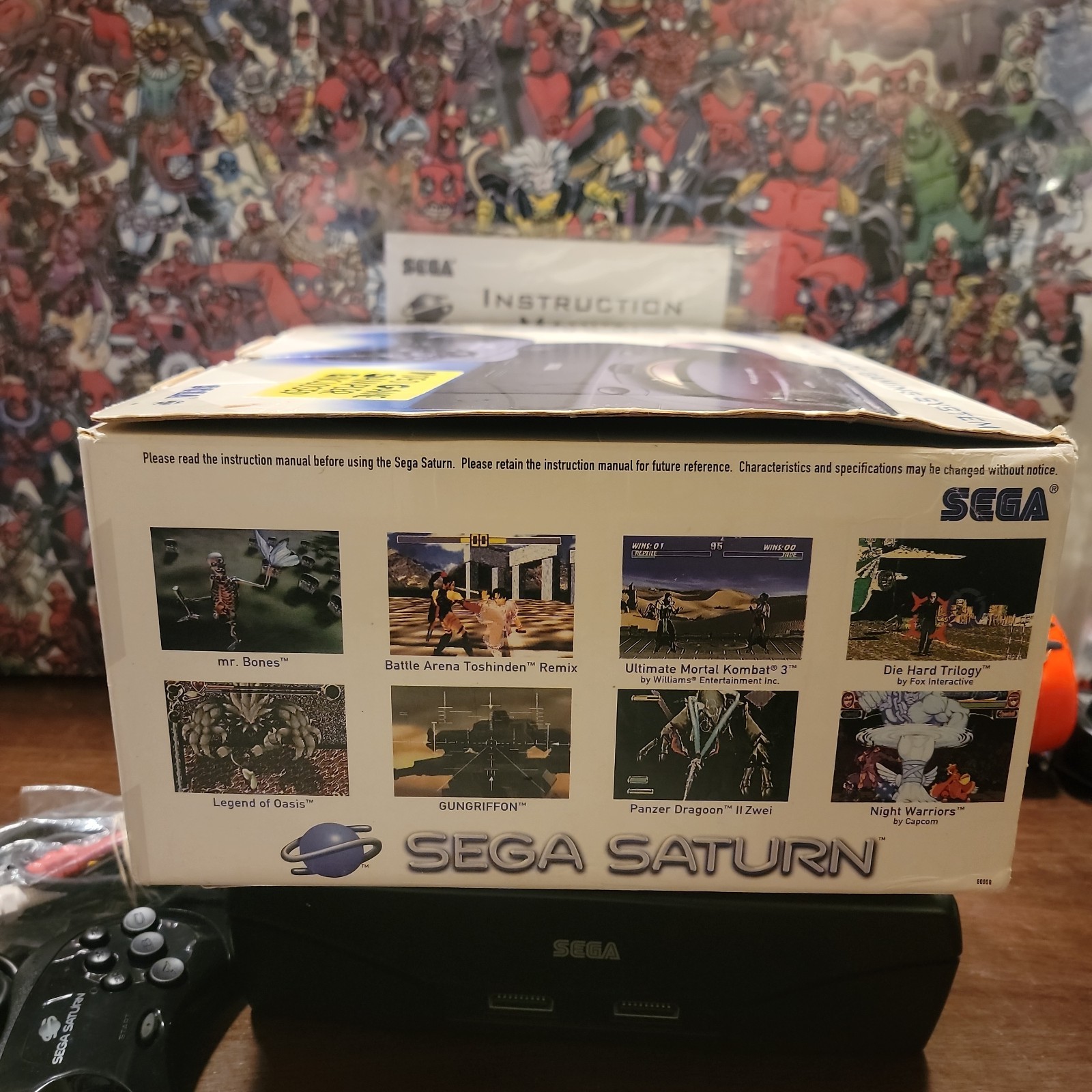 SEGA Saturn Console w/Box – Complete CIB – Tested – Authentic