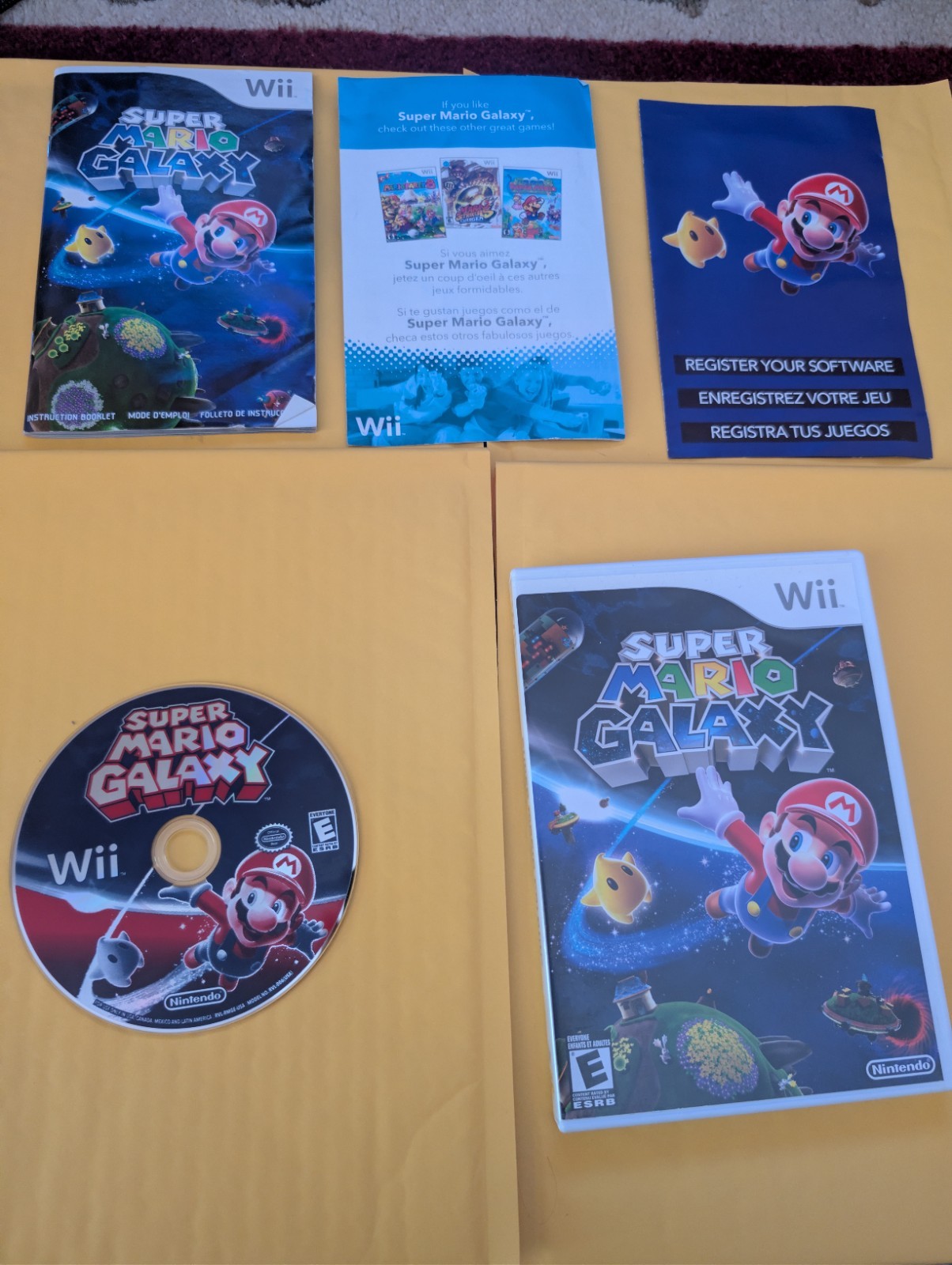 Nintendo Super Mario Galaxy (Nintendo Wii) 2007 NTSC-U/C E Manual