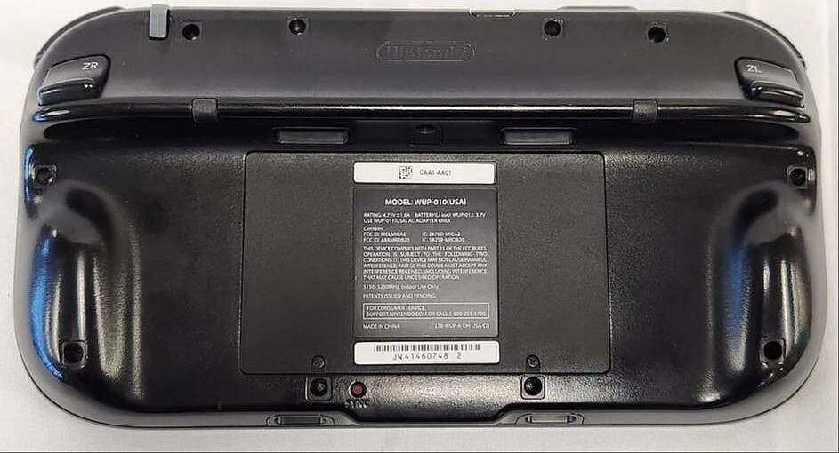 Nintendo Wii U Black GAMEPAD w/ Charger + Charging Dock Bundle WiiU WUP-010 US