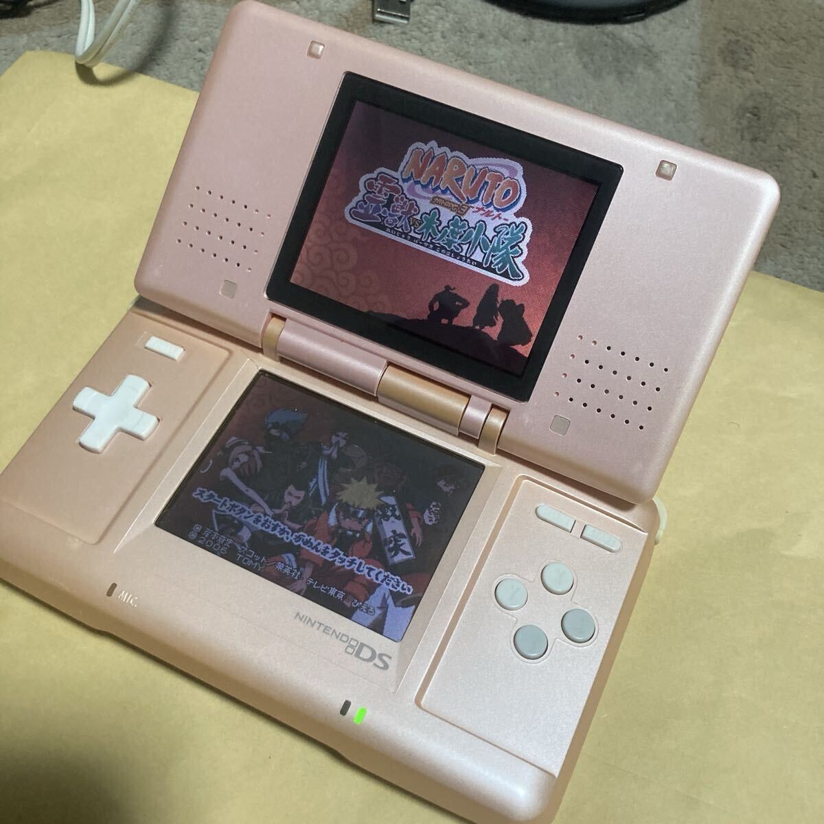 Nintendo DS First Generation Handheld Console Touch Pen Adapter Strap Candy Pink
