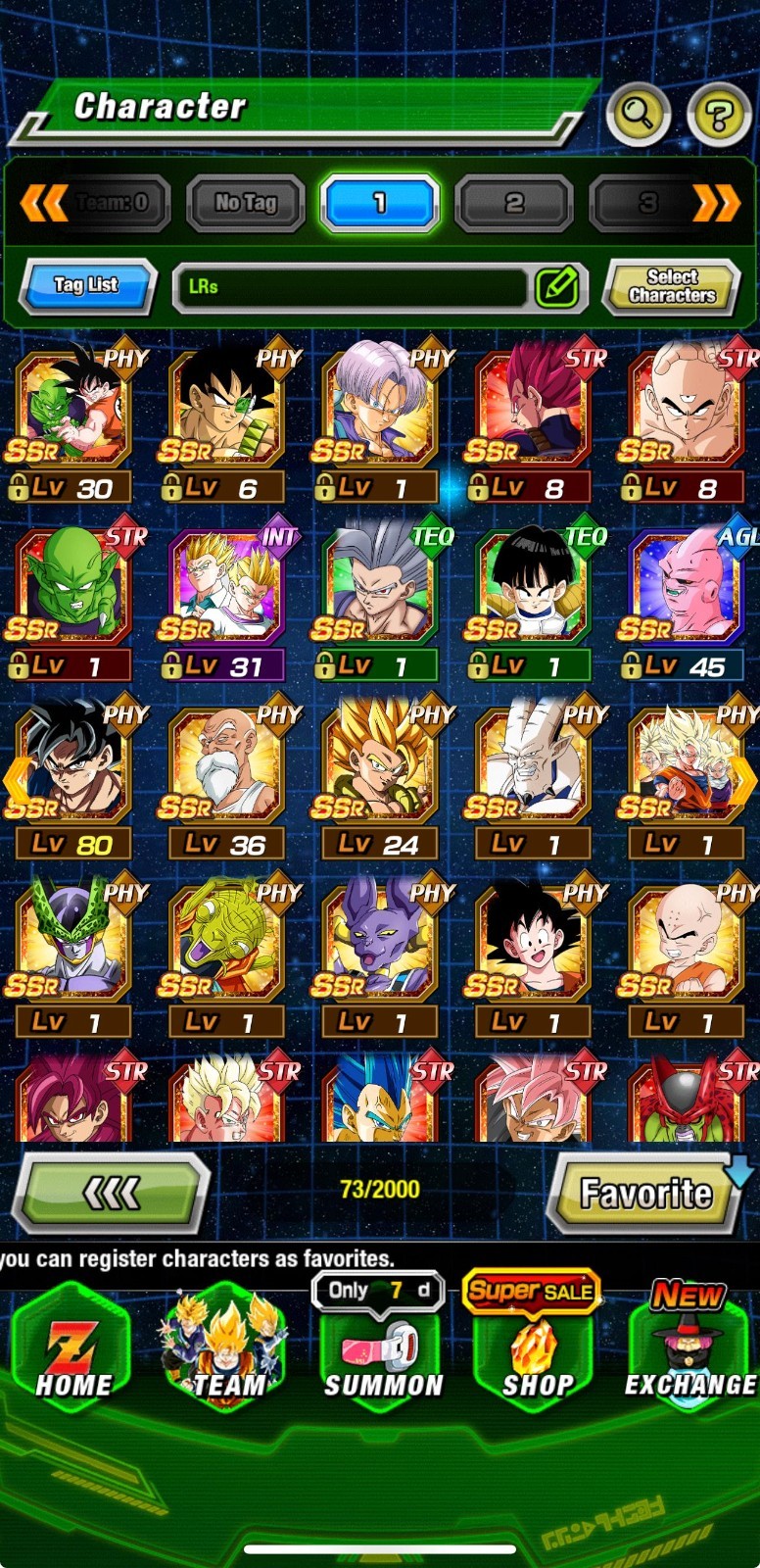 Stacked IOS Dragon ball dokkan account with new TEQ Beasthan + 72 Other LRs.