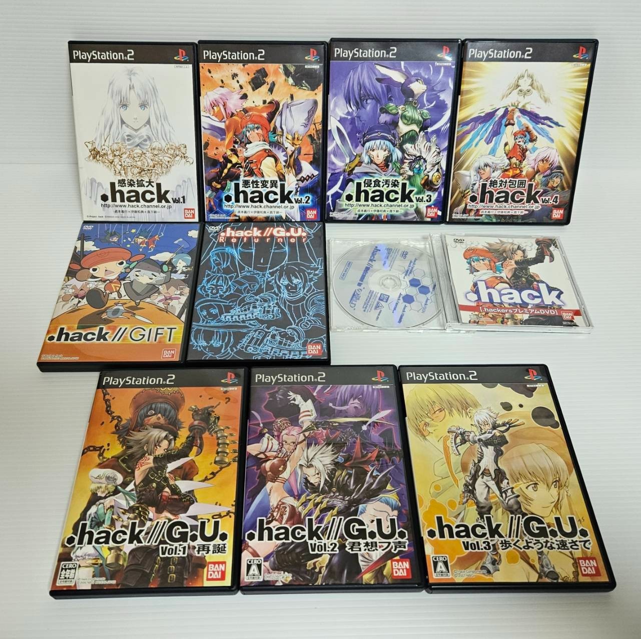 Sony Playstation 2 “.hack Vol.1,2,3,4,GIFT Limited Edition” – PS2 – G.U. set