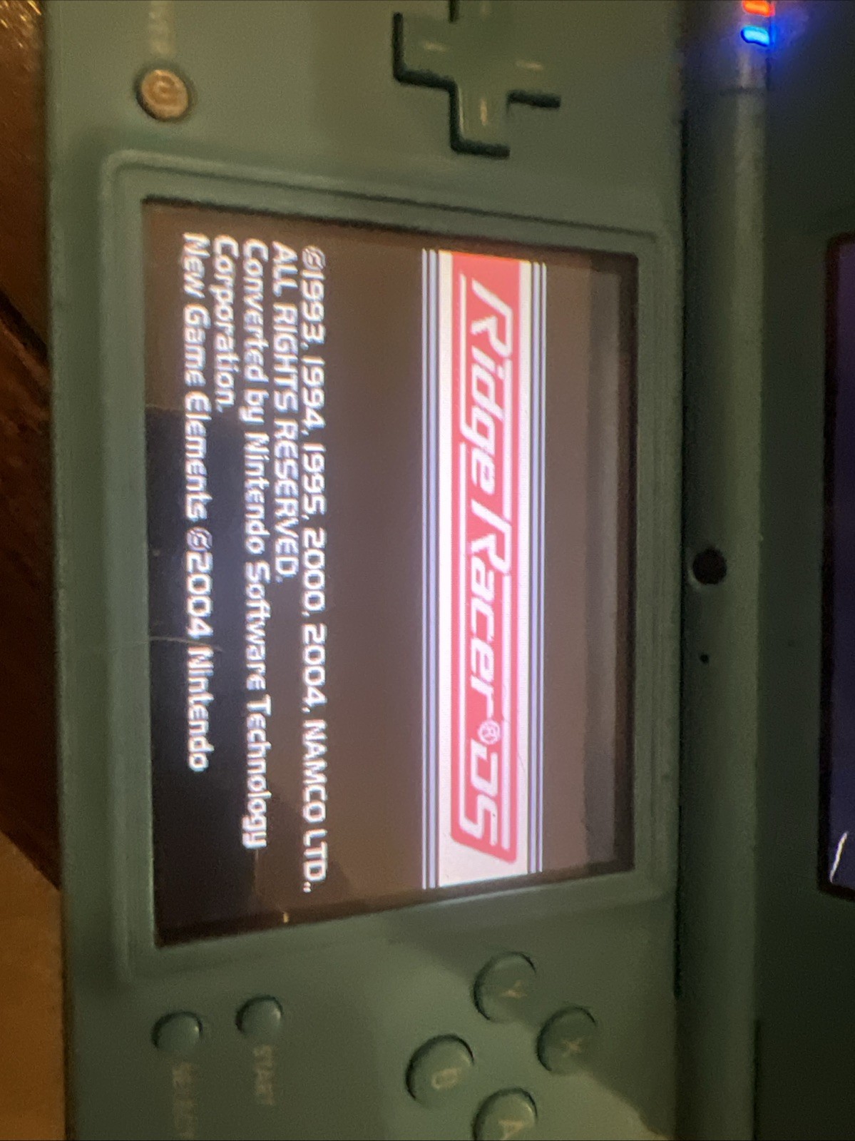 Nintendo DS Launch Edition Turquoise Blue Handheld System Broken Screen
