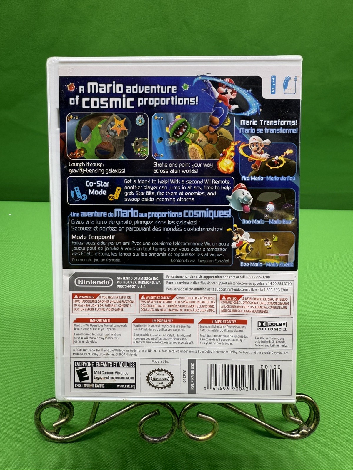Super Mario Galaxy (Nintendo Wii, 2007) (2 small dents on the box, not broken)