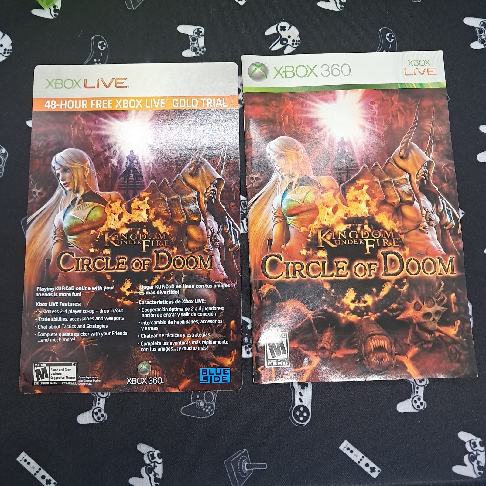 Kingdom Under Fire: Circle of Doom (Microsoft Xbox 360, 2008) CIB Very Good