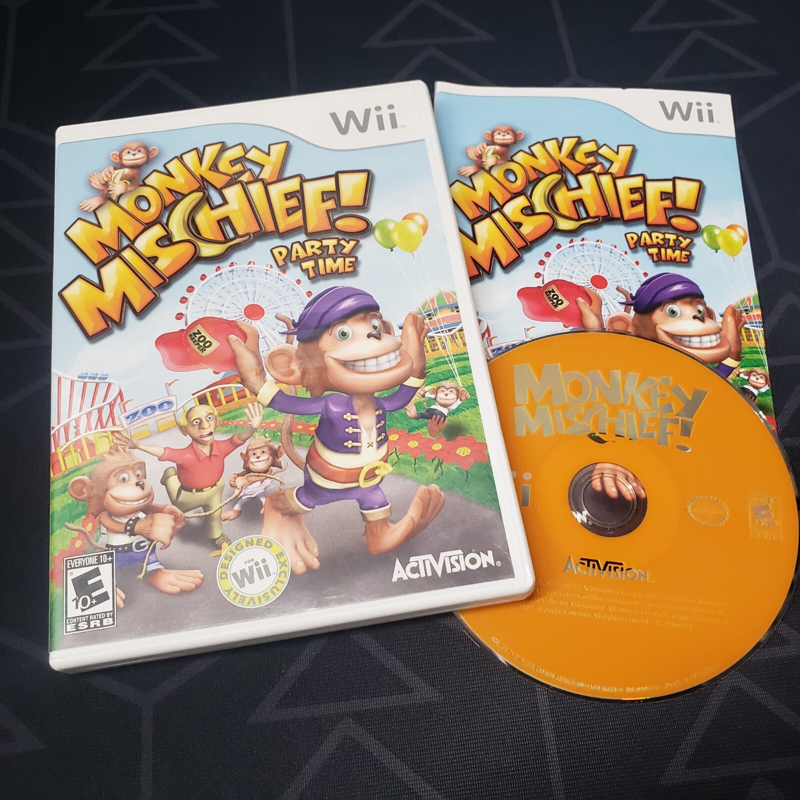 Monkey Mischief!: Party Time (Nintendo Wii, 2008) family u video game COMPLETE