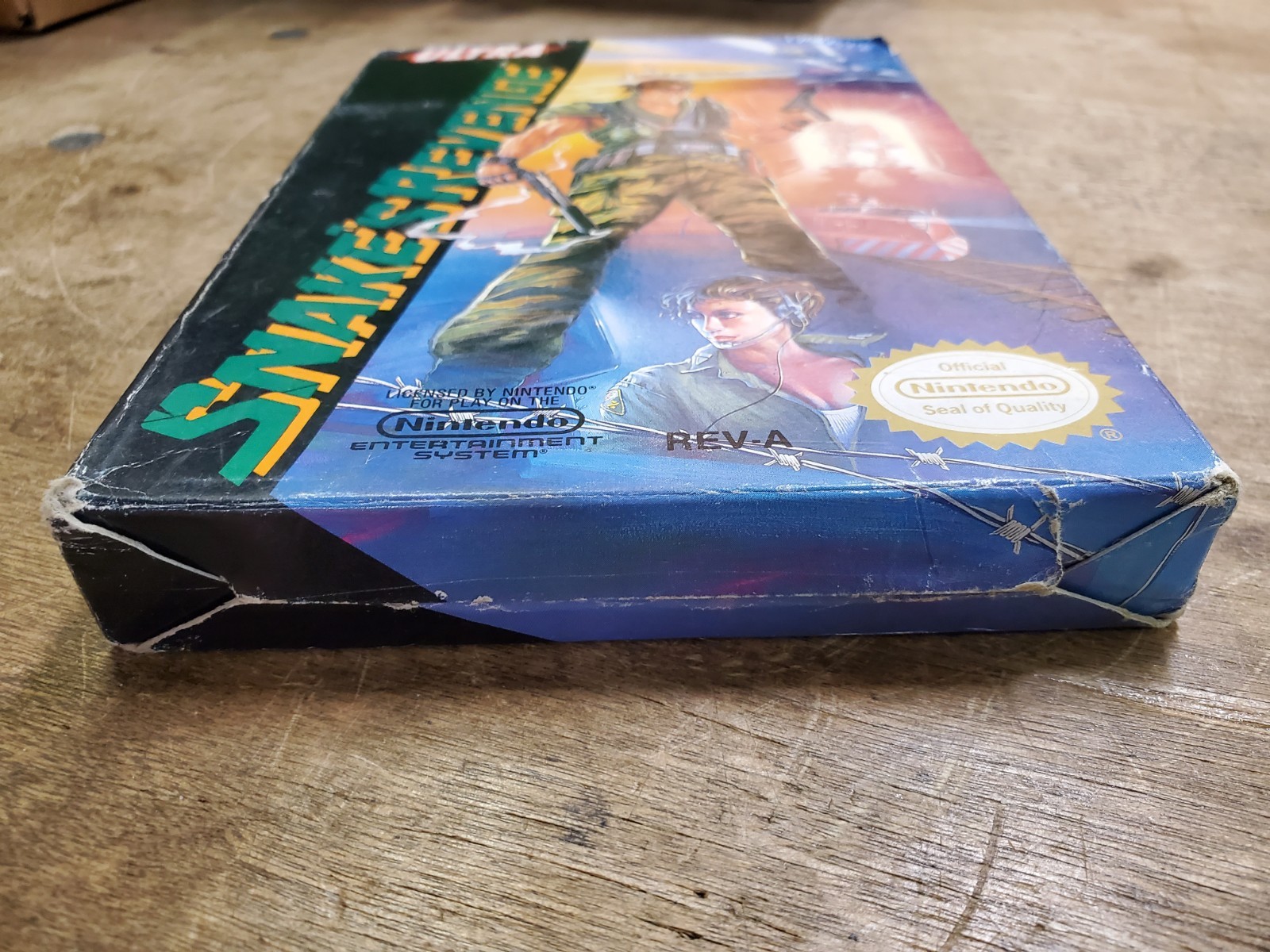 Nintendo NES Snake’s Revenge, 1990 Ultra, Box and Sleeve Only, NO CARTRIDGE