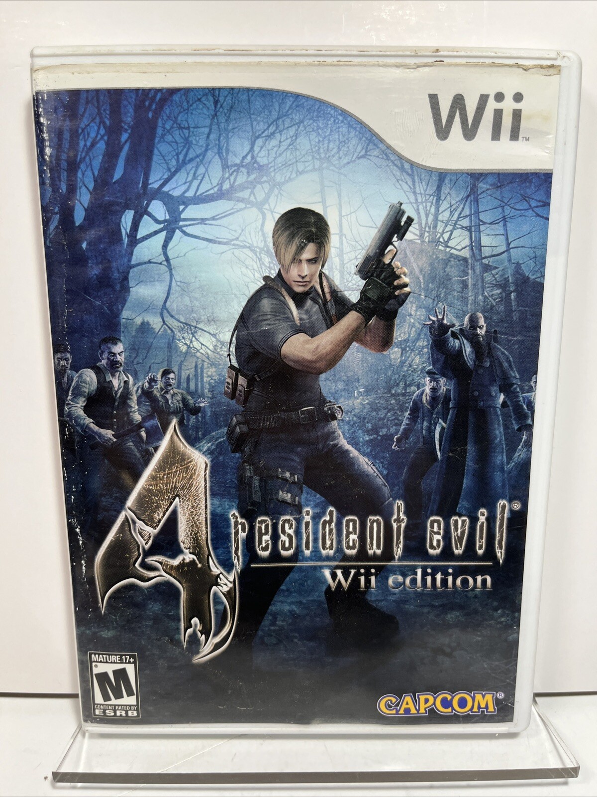 Resident Evil 4 Wii Edition (Nintendo Wii, 2007) Case and Disk Tested Working