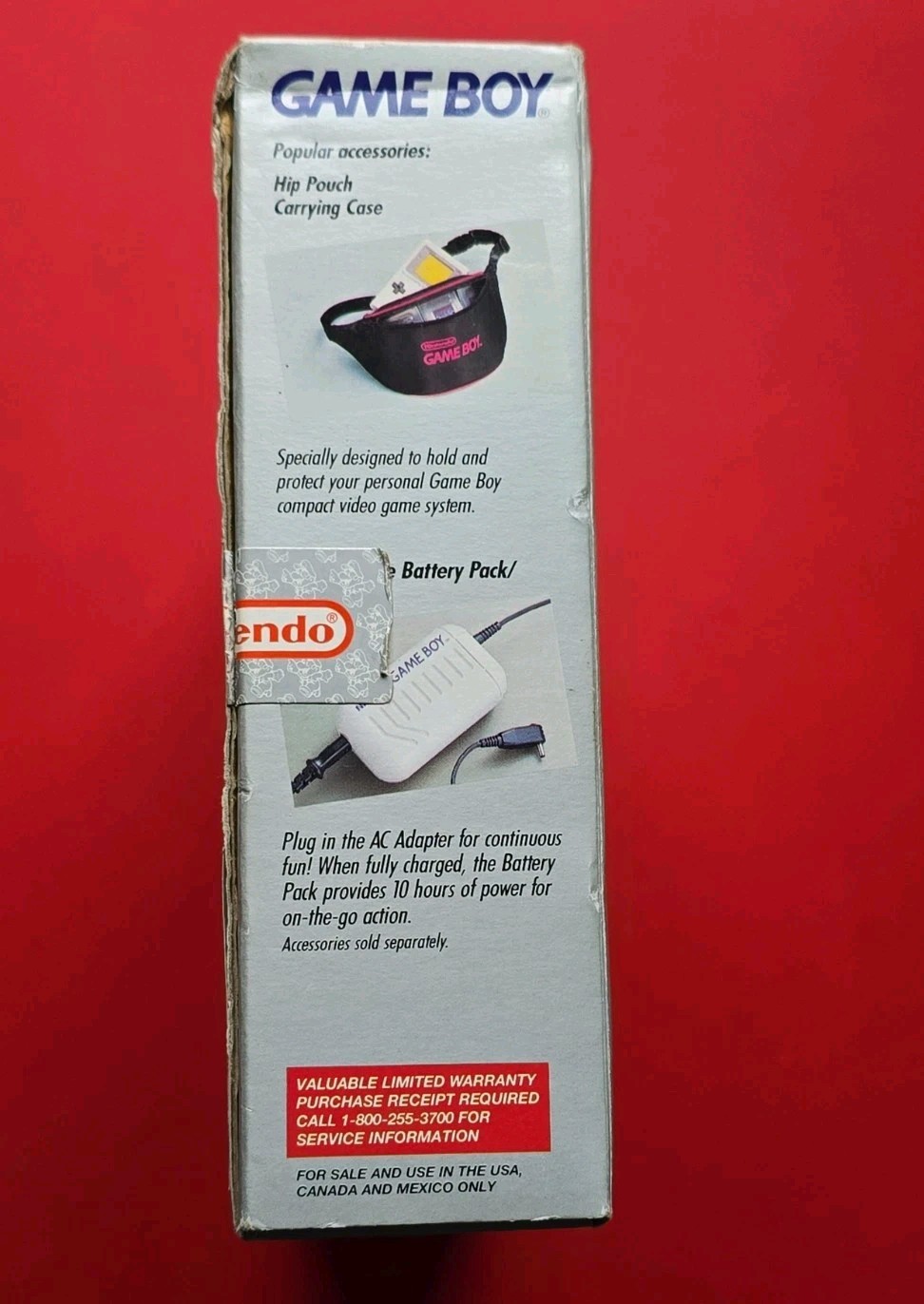 Original Nintendo Game Boy DMG-01 Box Tray Insert Paperwork No Handheld System