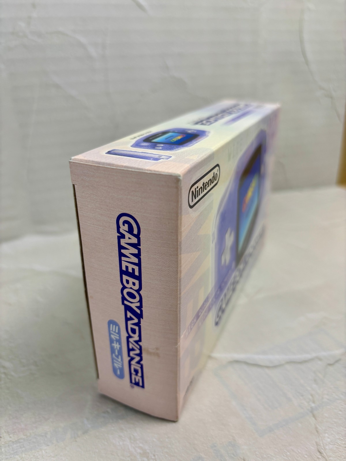 Nintendo Game Boy Advance GBA Milky Blue Console Box Manual Tested JP Import