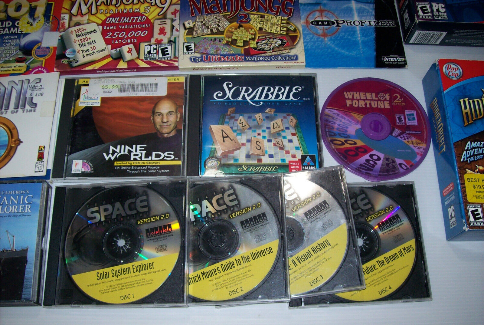 Lot of 20+ Vintage Computer PC Games, + Vintage PC Software, Y2K, 1990s – 2000s