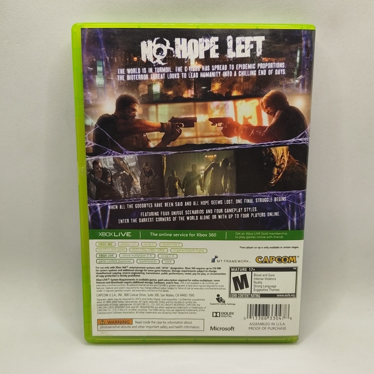 Resident Evil 6 (Microsoft Xbox 360, 2012) Complete CIB Both Discs Tested Works