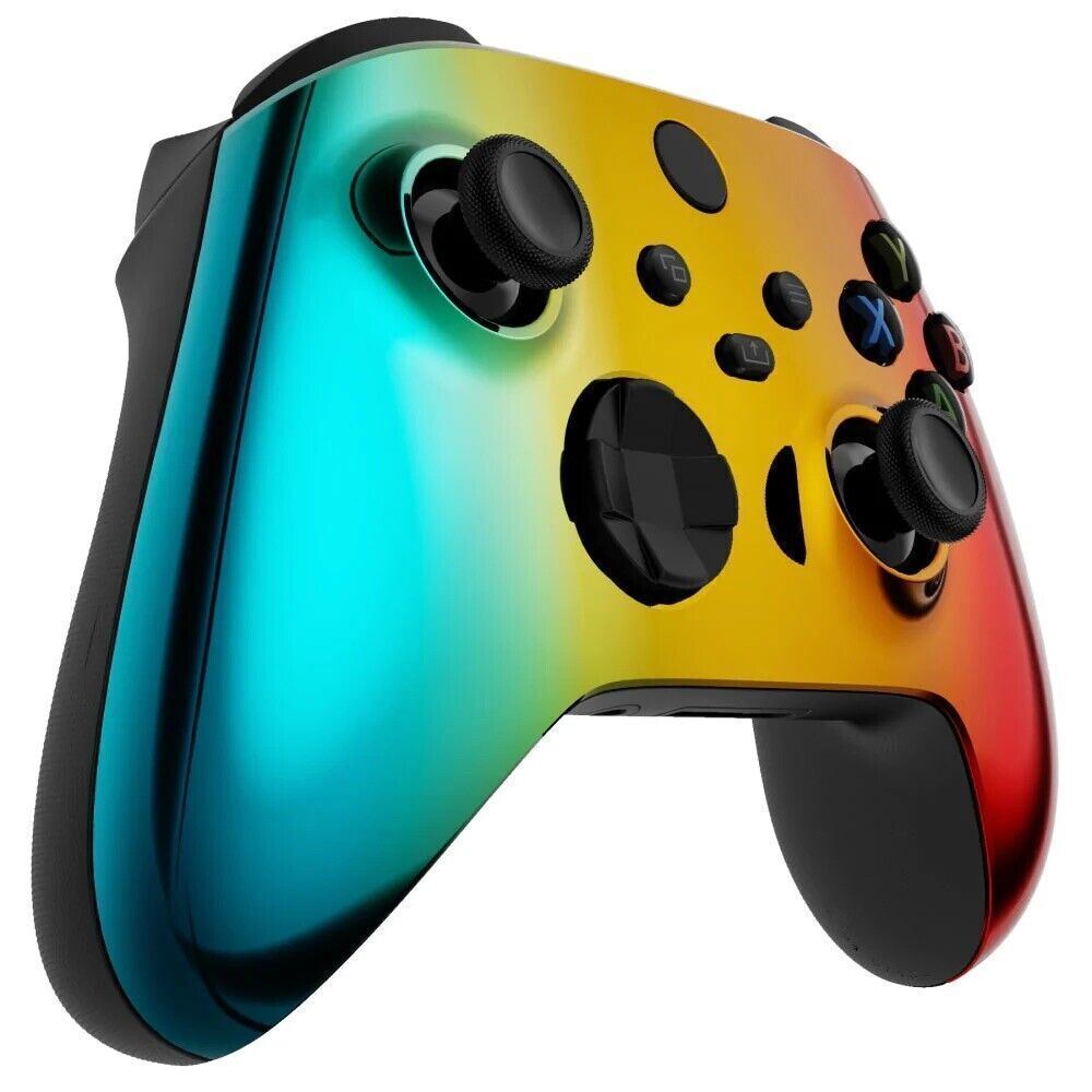 Multi Color Chrome Faceplate Shell Case For Xbox Series X S Controller New Mod