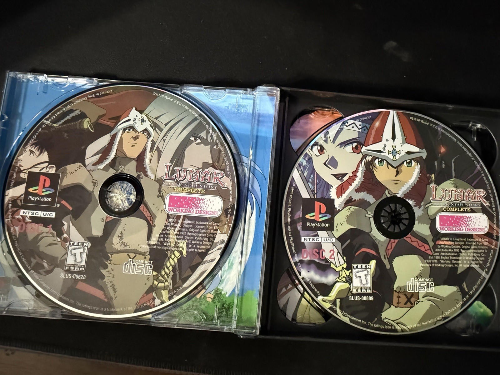 Lunar Silver Star Story Complete Sony PS1 GAME DISCS (NO EXTRAS) NO MANUAL
