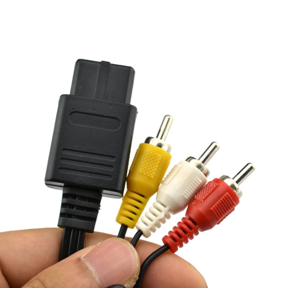 N64 SNES Gamecube 6FT RCA AV TV Audio Video Stereo Cable Cord For Nintendo 64