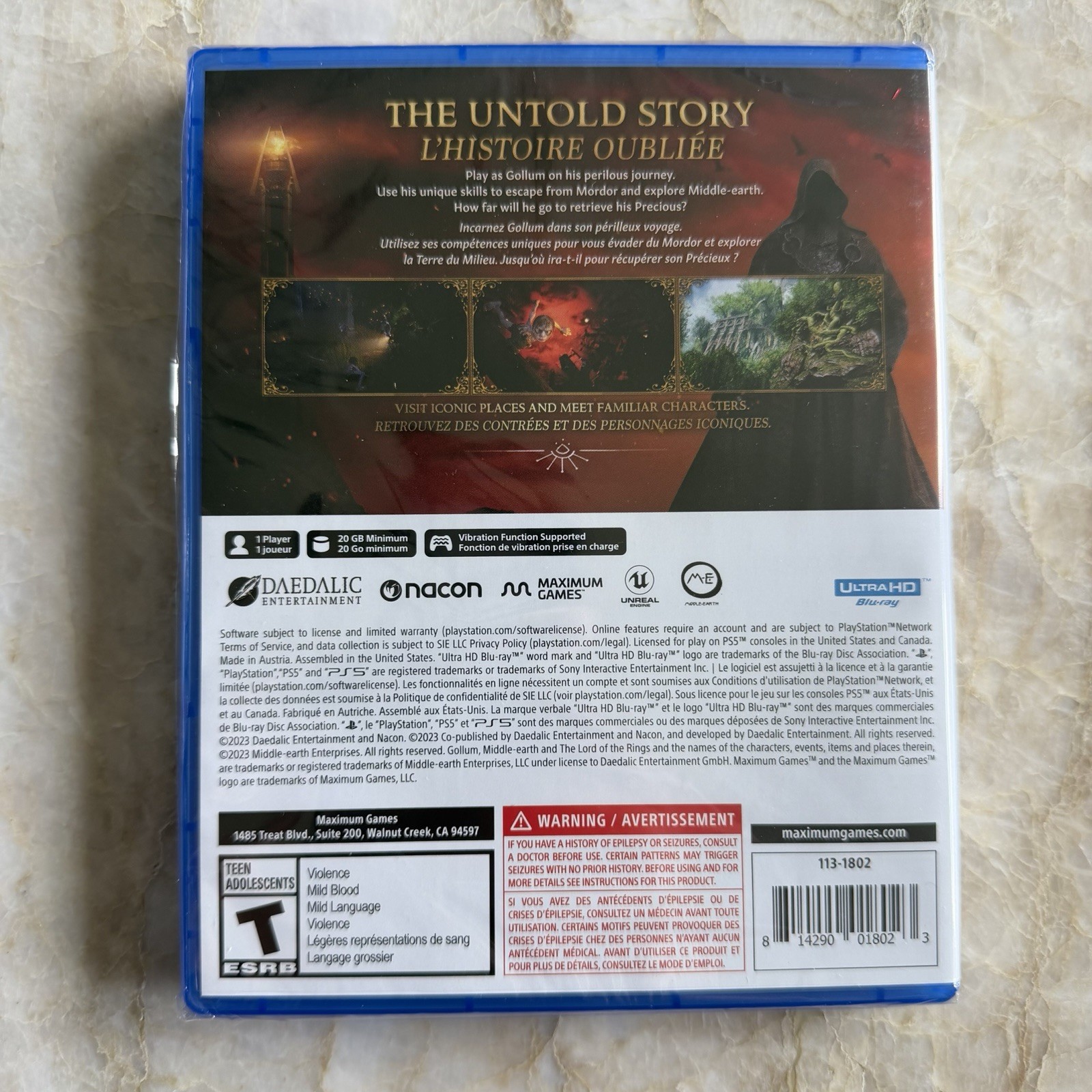 The Lord of the Rings GOLLUM- Brand New Factory Sealed Sony Playstation 5