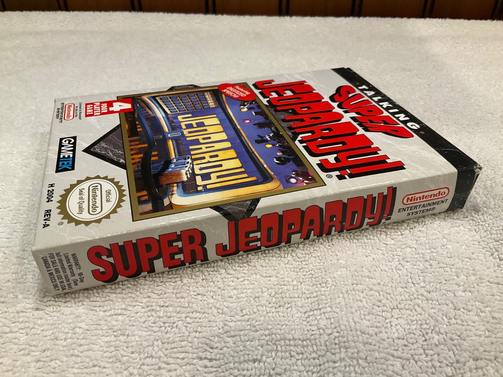Talking Super Jeopardy NES Nintendo 1990 CIB Complete Box Manual GameTek REV-A