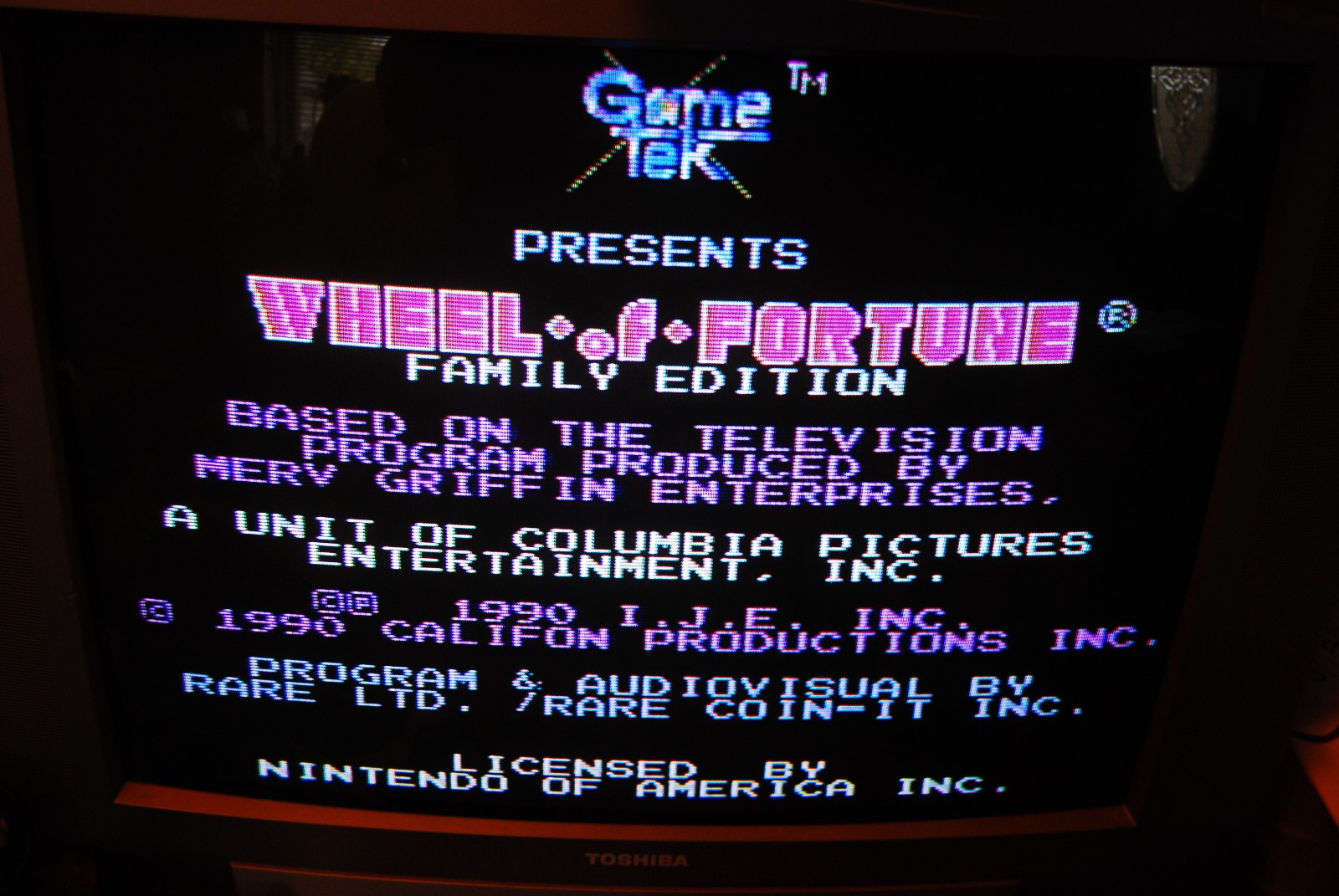 Wheel Of Fortune: Family Edition Cartridge for NES w/ Manual – Tested & Working