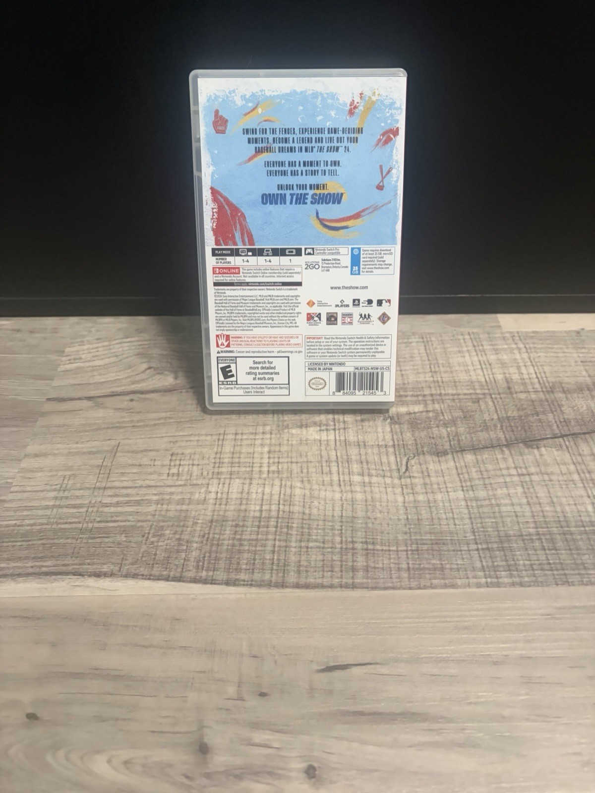 MLB The Show 24 Nintendo Switch Game With Case 2024