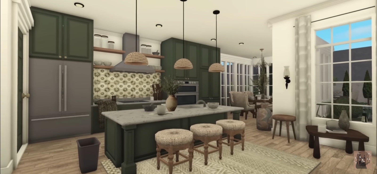 BLOXBURG SUBURBAN HILLSIDE HOME.CHECK DESCRIPTION.FASTBUILDER AFFORDABLE PRICE